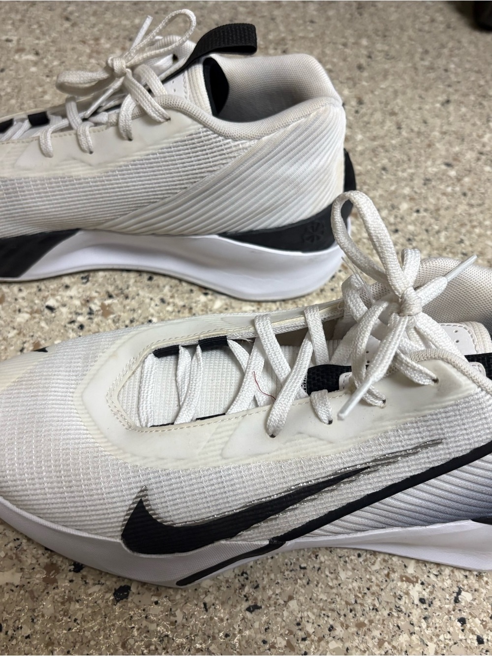 Nike Men’s White and Black Athletic Running Shoes